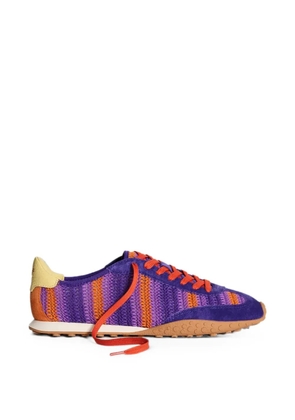 Hoff Bridge Woven panelled sneakers - Purple
