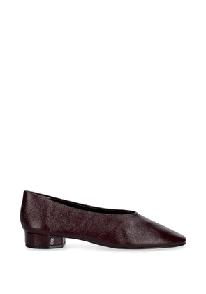 Nokwol Art square-toe ballet flats - Red