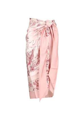 Ferragamo Voyage-print silk pareo - Pink