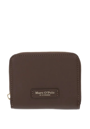Marc O'Polo logo-patch zip-around wallet - Brown