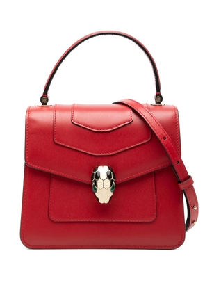 Bvlgari Pre-Owned 2010-2026 Small Calfskin Serpenti Forever Top Handle Bag satchel - Red