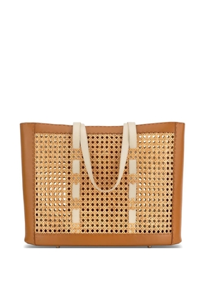 Tyler Ellis jumbo Bristol wicker-leather tote bag - Neutrals
