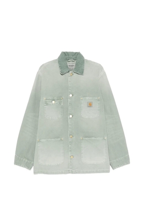 Carhartt WIP corduroy-collar logo-patch jacket - Green