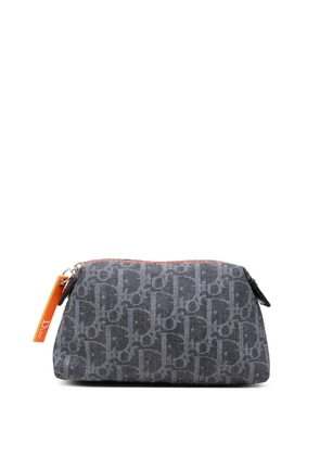 Christian Dior Pre-Owned 2006 Oblique Denim Flight Cosmetic pouch - Blue