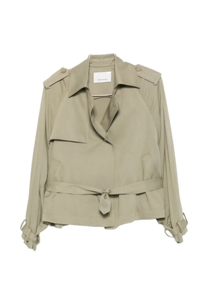 The Frankie Shop Elva belted jacket - Green