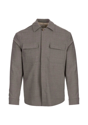 Eleventy chest-pocket overshirt - Grey