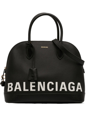 Balenciaga Pre-Owned 2018 Grained Calfskin Ville Top Handle Bag M satchel - Black