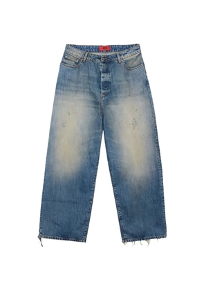 424 Big Daddy distressed-effect wide-leg jeans - Blue