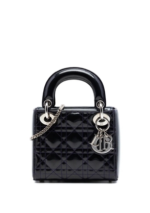 Christian Dior Pre-Owned 2016 Mini Patent Cannage Lady Dior satchel - Purple