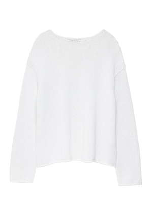 Another Tomorrow knitted jumper - White