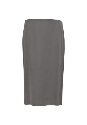 Alberta Ferretti Vintage high-waisted straight skirt - Grey