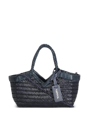 VIPERA Monet leather tote bag - Blue