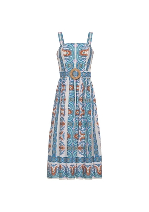 Cara Cara Julie paisley-print midi dress - White