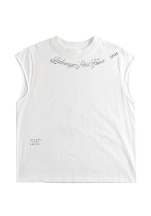 Balenciaga graphic-print tank top - White