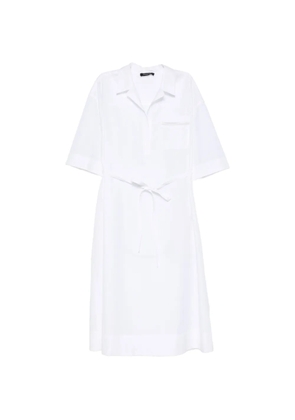 Fabiana Filippi Sahariana belted shirt dress - White