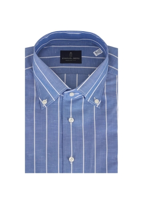 EMANUEL BERG striped shirt - Blue