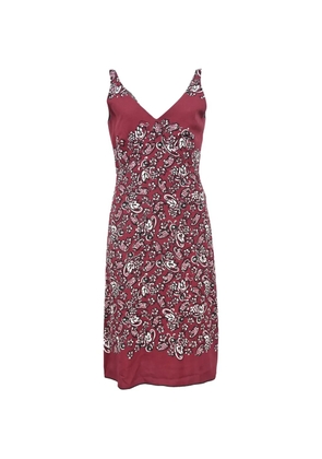 Marc Jacobs Vintage floral-print V-neck dress - Red