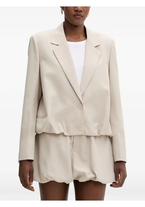 Isabelle Blanche bubble-hem blazer - Neutrals