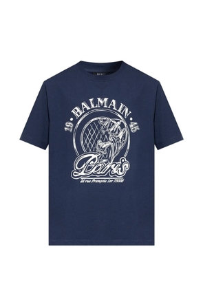 Balmain logo-print T-shirt - Blue