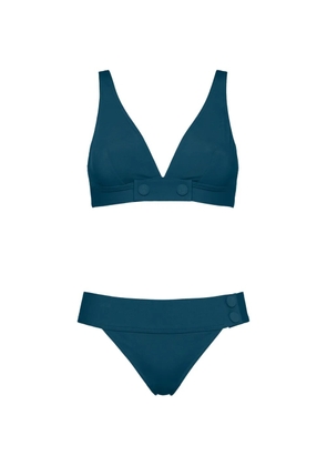 ERES Charme Plenitude button-detail V-neck bikini - Blue