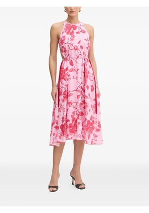 FRACOMINA floral-print midi dress - Pink