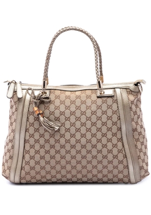 Gucci Pre-Owned 2016-2026 GG Canvas Bella Convertible Tote satchel - Neutrals