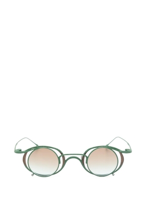 Rigards x Ziggy Chen round-frame clip-on glasses - Green