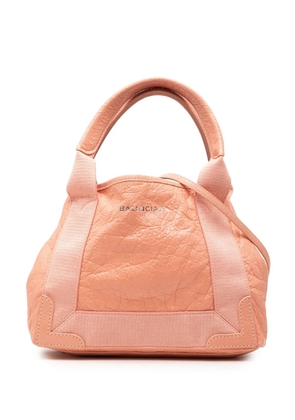 Balenciaga Pre-Owned 2018-2026 Lambskin Navy Cabas XS satchel - Pink
