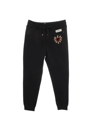 Dolce & Gabbana Pre-Owned heart-patch track pants - Black