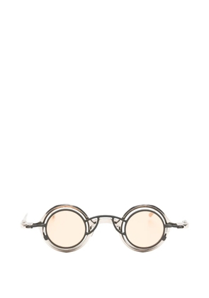 Rigards round-frame clip-on glasses - Silver