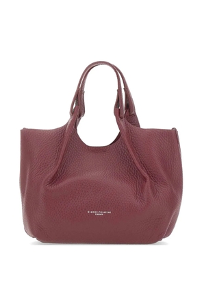 GIANNI CHIARINI Dua pebbled leather tote bag - Red