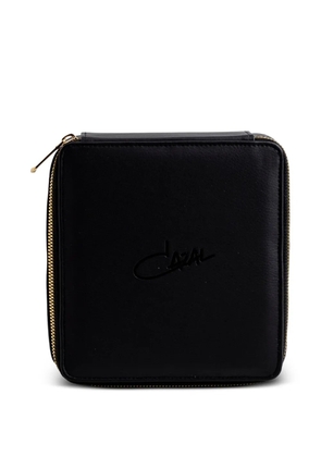 Cazal logo-embossed travel case - Black