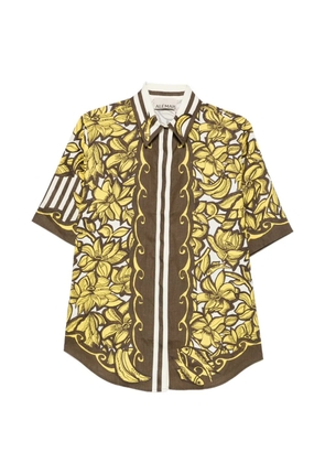 ALEMAIS Mona floral-print shirt - Yellow