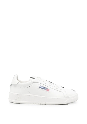 Autry Dallas logo-patch leather sneakers - White