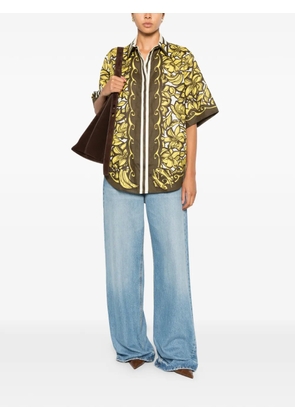 ALEMAIS Mona floral-print shirt - Yellow
