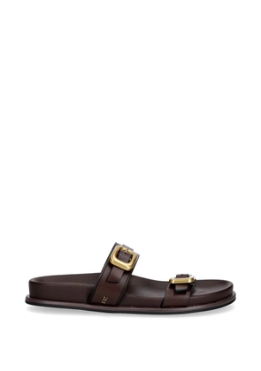 Nokwol Zaz buckle-fastening flat sandals - Brown