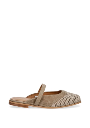 Inuikii Lazy NY crochet-knit-detail mules - Neutrals