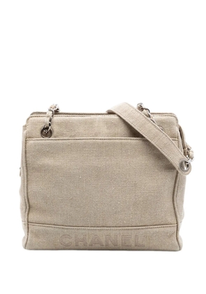 CHANEL Pre-Owned 1996-1997 Petite Canvas Shopping tote bag - Neutrals