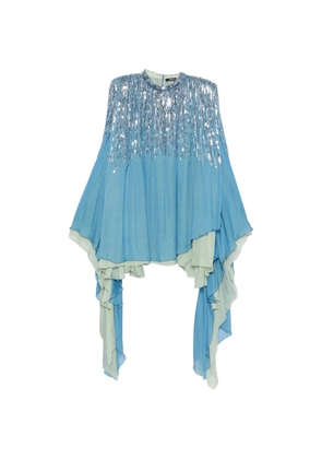 Amen Tina sequin-embellished mini dress - Blue