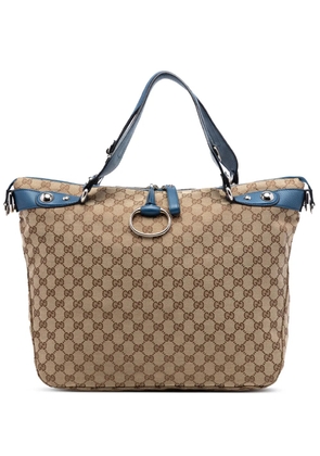 Gucci Pre-Owned 2016-2026 Large GG Canvas Icon Bit satchel - Neutrals