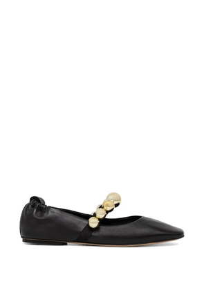 Souliers Martinez Flamenca bead-embellished ballet flats - Black