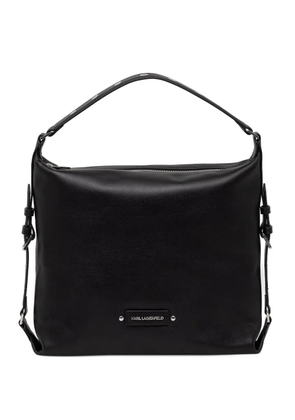 Karl Lagerfeld eyelet-embellished buckle-detail tote bag - Black