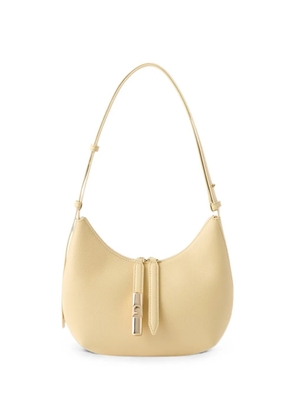 Furla Goccia grained leather shoulder bag - Yellow