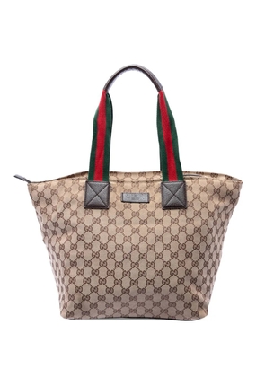 Gucci Pre-Owned 2016-2026 GG Canvas Web tote bag - Neutrals