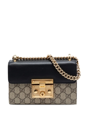 Gucci Pre-Owned 2016-2026 Small GG Supreme Padlock crossbody bag - Neutrals