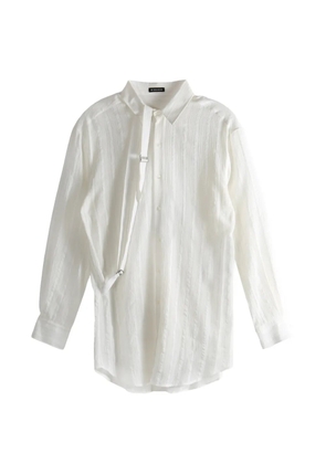 Ann Demeulemeester Ebba strap-detail shirt - Neutrals