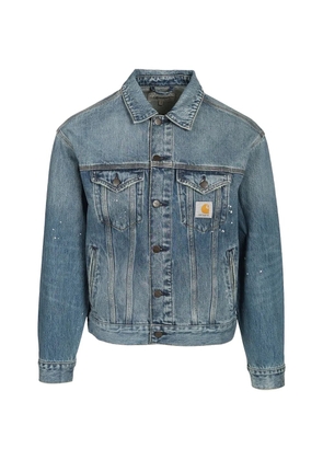 Carhartt WIP Helston paint-splatter denim jacket - Blue