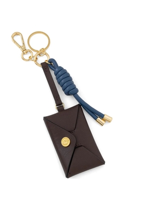 Pollini envelope-style knotted keyring - Brown