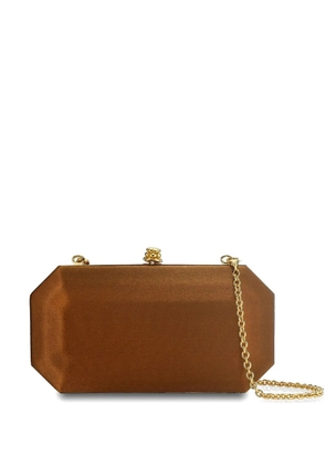 Tyler Ellis Perry Pinecone clutch bag - Brown