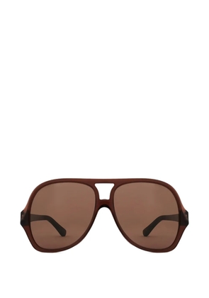 Chloé Eyewear Salomé pilot-frame sunglasses - Brown